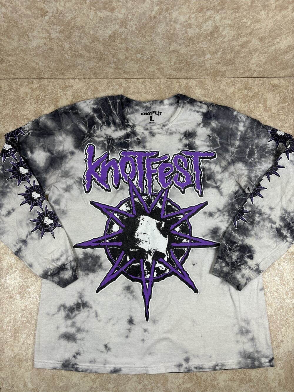 KNOTFEST 2022 Roadshow Large T-Shirt Long Sleeve Double-Sided Graphics